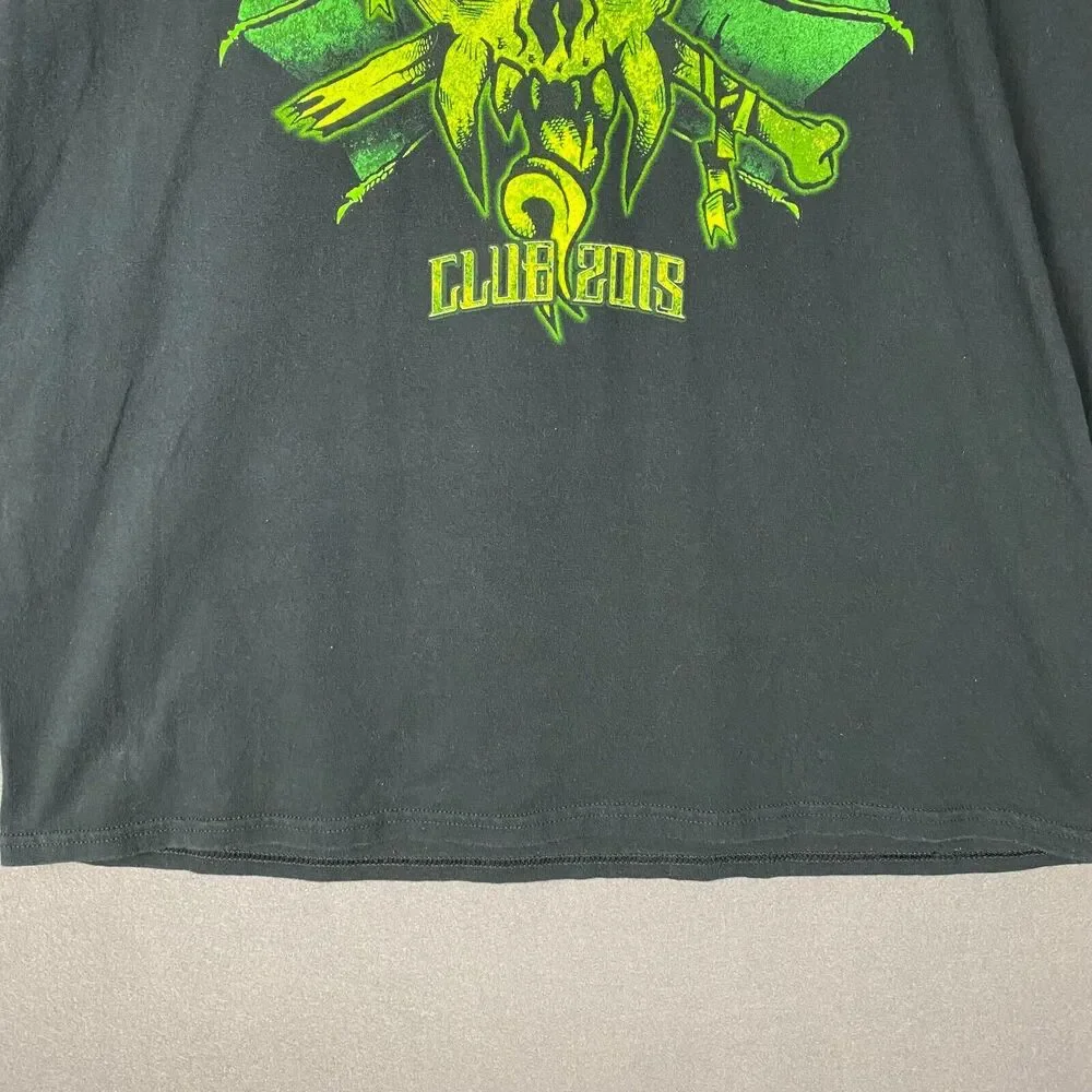 Metallica Club 2015 Shirt Men XL Green Graphic Ultra Cotton Rock Metal Thrash - Picture 3 of 10